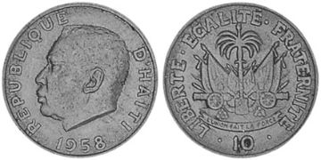 10 Centimes 1958-1970