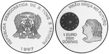 2000 Dobras-1 Euro 1997