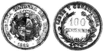 100 Centesimos 1869