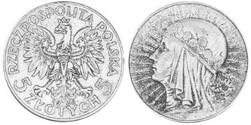 5 Zlotych 1932-1934