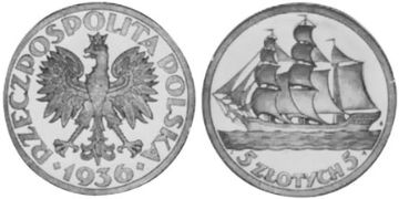 5 Zlotych 1936