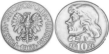 10 Zlotych 1956-1966
