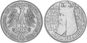 10 Zlotych 1964