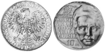 10 Zlotych 1967