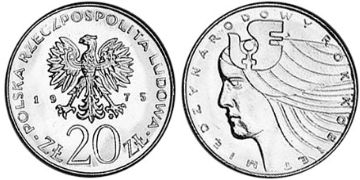 20 Zlotych 1975