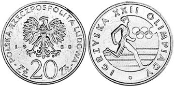 20 Zlotych 1980