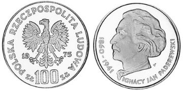 100 Zlotych 1975