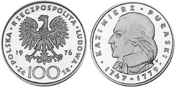 100 Zlotych 1976