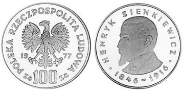 100 Zlotych 1977