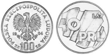 100 Zlotych 1984