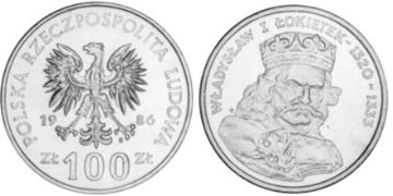 100 Zlotych 1986