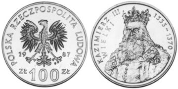 100 Zlotych 1987