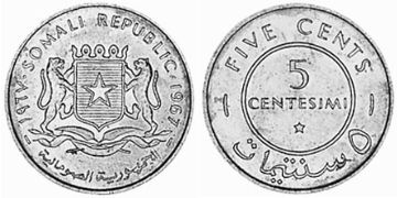 5 Centesimi 1967