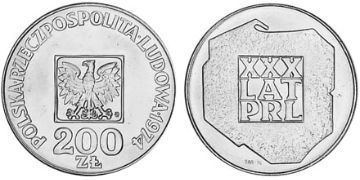 200 Zlotych 1974