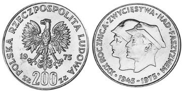 200 Zlotych 1975