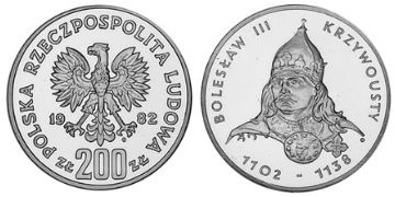 200 Zlotych 1982