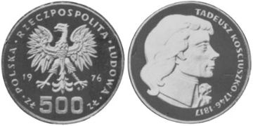500 Zlotych 1976