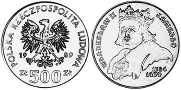 500 Zlotych 1989