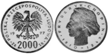 2000 Zlotych 1977