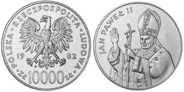 10000 Zlotych 1982-1986