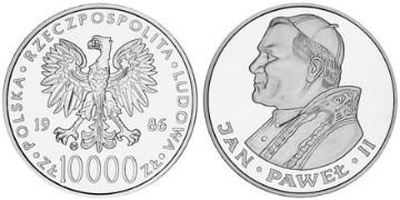 10000 Zlotych 1986