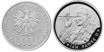 10000 Zlotych 1988