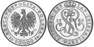 20000 Zlotych 1991