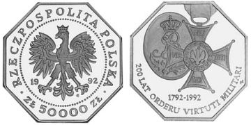 50000 Zlotych 1992