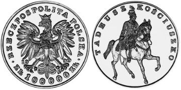 100000 Zlotych 1990