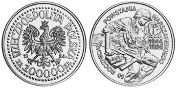 100000 Zlotych 1994