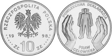 10 Zlotych 1998