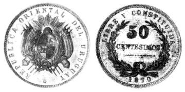50 Centesimos 1870
