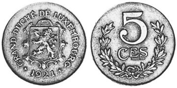 5 Centimes 1918-1922