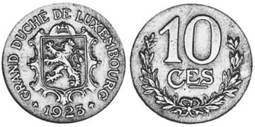 10 Centimes 1918-1923