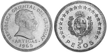 5 Pesos 1965