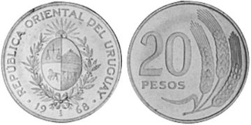 20 Pesos 1968