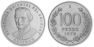 100 Pesos 1972