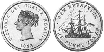 1 Penny Token 1843