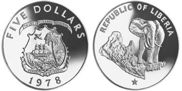 5 Dollars 1973-1978