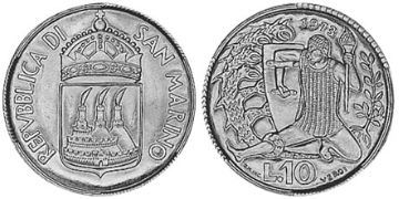 10 Lire 1973