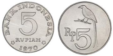5 Rupiah 1970