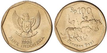 100 Rupiah 1991-1998