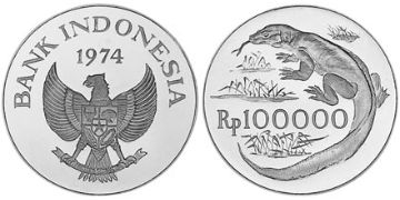 100000 Rupiah 1974