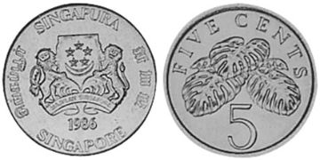 5 Cents 1985-1991