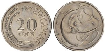 20 Cents 1967-1985