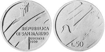 50 Lire 1990