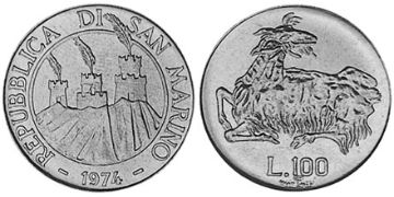 100 Lire 1974