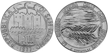 100 Lire 1977