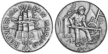 100 Lire 1978