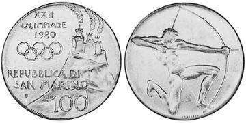 100 Lire 1980